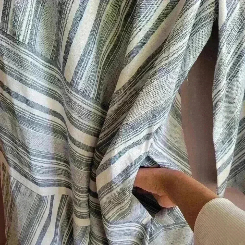 SOFT SURROUNDINGS SONYA LINEN WOMEN'S DRESS PLUS SIZE PL NWT POCKETS - Picture 7 of 14